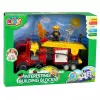 LEAN TOYS Fire Department Motorized Fire Truck Firefighter Figure Building Blocks Set