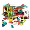 LEAN TOYS Składany Kamper Klocki Konstrukcyjne Figurki Światła Dźwięki 98 szt.