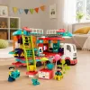 LEAN TOYS Składany Kamper Klocki Konstrukcyjne Figurki Światła Dźwięki 98 szt.