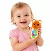LEAN TOYS Interaktywny Telefonik Pluszak Miś z Lusterkiem Grzechotką Światłami Dźwiękami