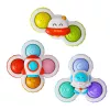 LEAN TOYS Zabawki sensoryczne z przyssawką Pop-It Kolorowe 3 szt.
