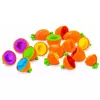 LEAN TOYS Edukacyjny Sortownik Marchewek Dopasowywanie Kształtów Kolorów 12 szt.