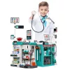 LEAN TOYS Duży Zestaw Medyczny Stół Lekarski Światła Dźwięki Akcesoria 77 el.