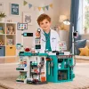 LEAN TOYS Duży Zestaw Medyczny Stół Lekarski Światła Dźwięki Akcesoria 77 el.