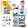 LEAN TOYS Duży Zestaw Medyczny Stół Lekarski Lekarz Światła Dźwięki Akcesoria 61 szt.