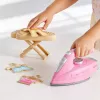 LEAN TOYS Zestaw do prasowania z żelazkiem z wibracją, światłem i dźwiękiem