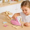 LEAN TOYS Zestaw do prasowania z żelazkiem z wibracją, światłem i dźwiękiem