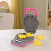 LEAN TOYS Gofrownica dla Dzieci - Gofry ze Zmieniającymi Kolor Światłami i Dźwiękami - Różowy