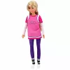 LEAN TOYS Lalka Anlily z Fioletową Deskorolką, Kaskiem i Kompletem Długiej Bluzy
