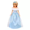 LEAN TOYS Lalka Anlily na Białym Koniu Księżniczka w Niebieskiej Sukience Akcesoria