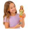 LEAN TOYS Lalka Anlily w Żółtej Sukience z Kotkiem, Ogrodowymi Meblami i Parasolką