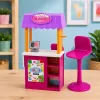 LEAN TOYS Anlily Doll Saleswoman with Drinks and Snacks Stand Accessories Set