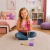 LEAN TOYS Lalka Anlily w różowej sukience, torebce, biżuterii i akcesoriach