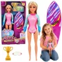 LEAN TOYS Anlily Surfer Doll in Wetsuit with Surfboard Accessories Set