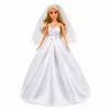 LEAN TOYS Anlily Bride Doll w Białej Sukni Ślubnej z Koronkowymi Akcesoriami