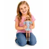 LEAN TOYS Anlily Fashion Doll w niebieskiej kwiecistej sukience, z torebką i zestawem akcesoriów