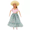 LEAN TOYS Anlily Fashion Doll w Spódnicy i Kapeluszu Torba Kubek Zestaw Akcesoriów