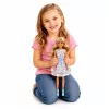 LEAN TOYS Anlily Lalka z Psem, Sukienka Kwiatowa, Torebka, Przekąski, Zestaw Akcesoriów
