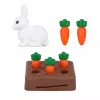 LEAN TOYS Anlily Doll with White Rabbit and Carrots Carrot Stand Set