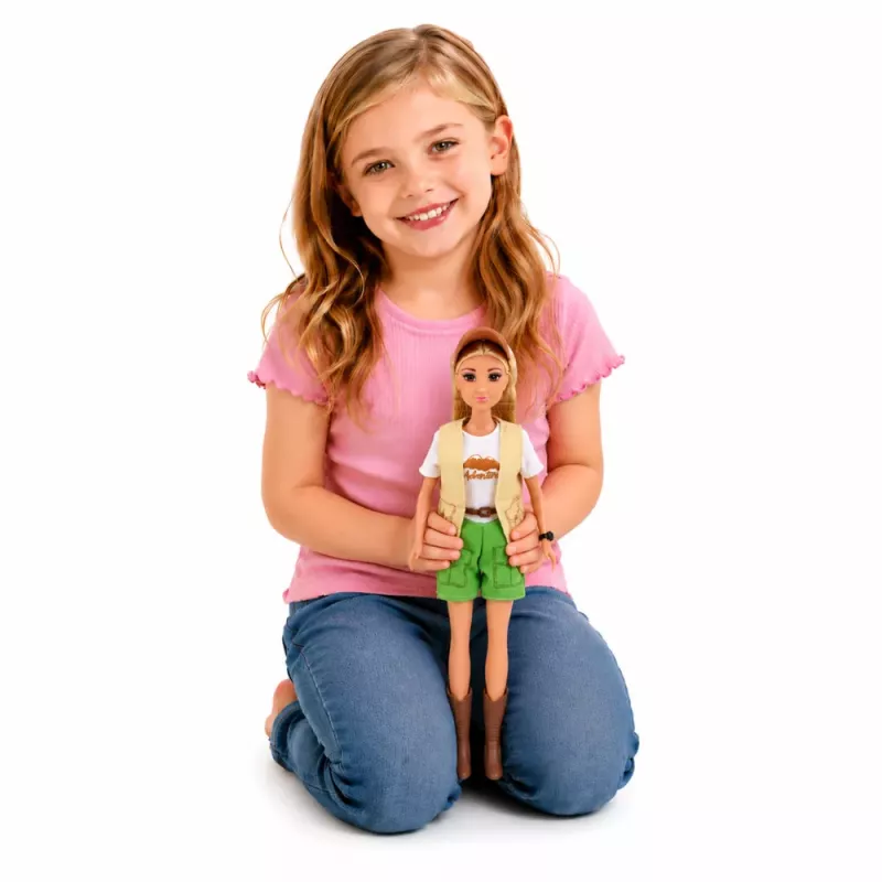LEAN TOYS Anlily Traveler Doll with Dog Backpack Accessories Set