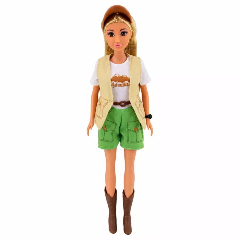 LEAN TOYS Anlily Traveler Doll with Dog Backpack Accessories Set