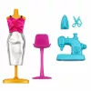 LEAN TOYS Anlily Zestaw Krawcowej z Lalką Manekinem i Maszyną do Szycia