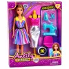 LEAN TOYS Anlily Zestaw Krawcowej z Lalką Manekinem i Maszyną do Szycia