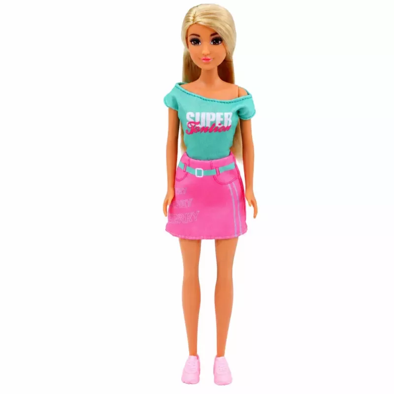 LEAN TOYS Anlily Doll with Pet Dog Puppy Accessories Bed Set