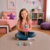 LEAN TOYS Anlily Doll with Pet Carrier Kitten Gray Accessories Set