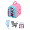 LEAN TOYS Anlily Doll with Pet Carrier Kitten Gray Accessories Set