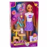 LEAN TOYS Anlily Doll with Kittens Scratching Post Cat Accessories Bowls Toys Set