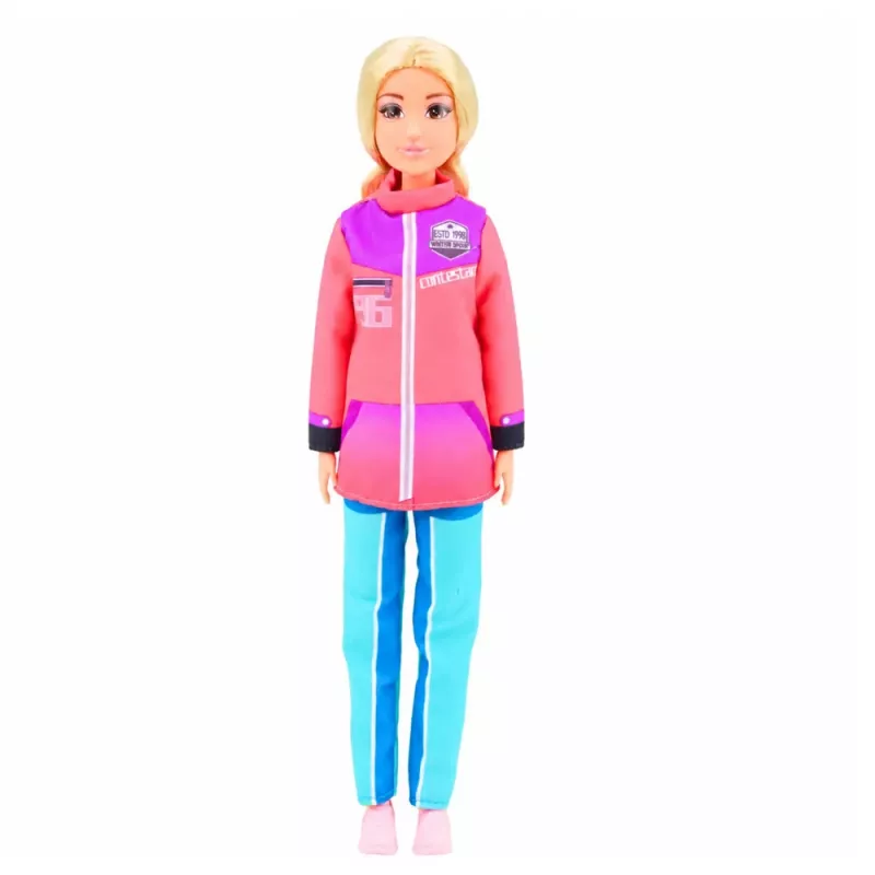 LEAN TOYS Anlily Doll Zestaw Sportów Zimowych Narty Skuter Śnieżny Snowboard Ubrania