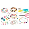 LEAN TOYS Zestaw do tworzenia biżuterii w walizce - 1000 elementów: koraliki, zawieszki, literki