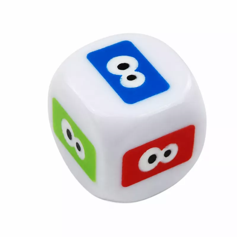 LEAN TOYS Gra zręcznościowa Wieża z klocków z oczkami Kostka Kolorowa 30 szt.