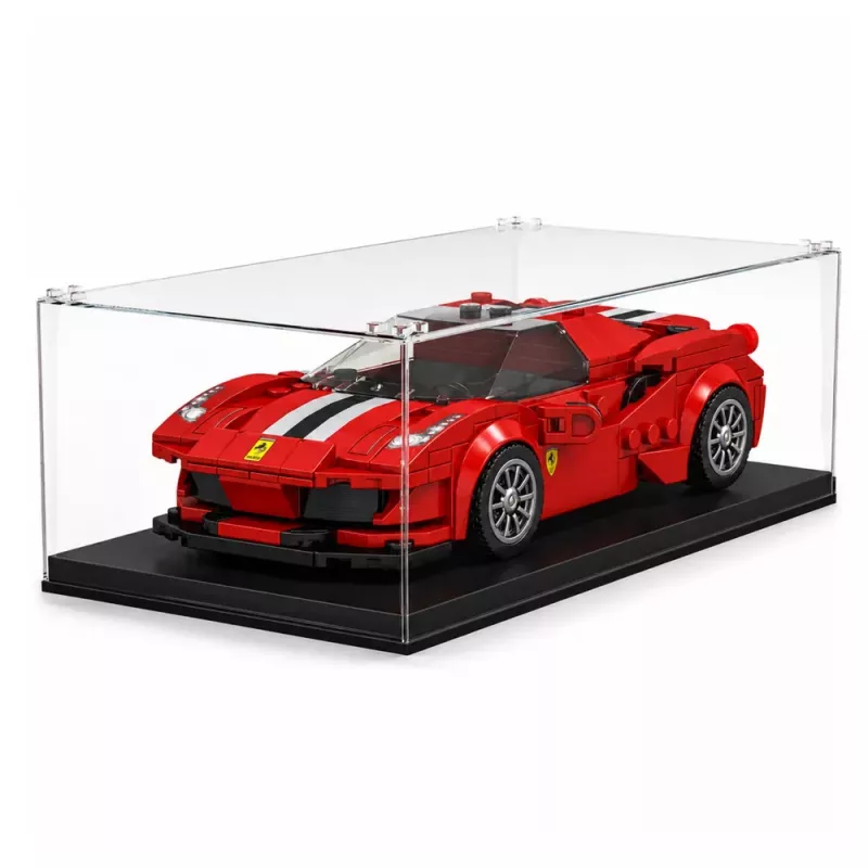 LEAN TOYS Klocki Konstrukcyjne Samochód Sportowy Wyścigowy Gablota Czerwony 364 szt.