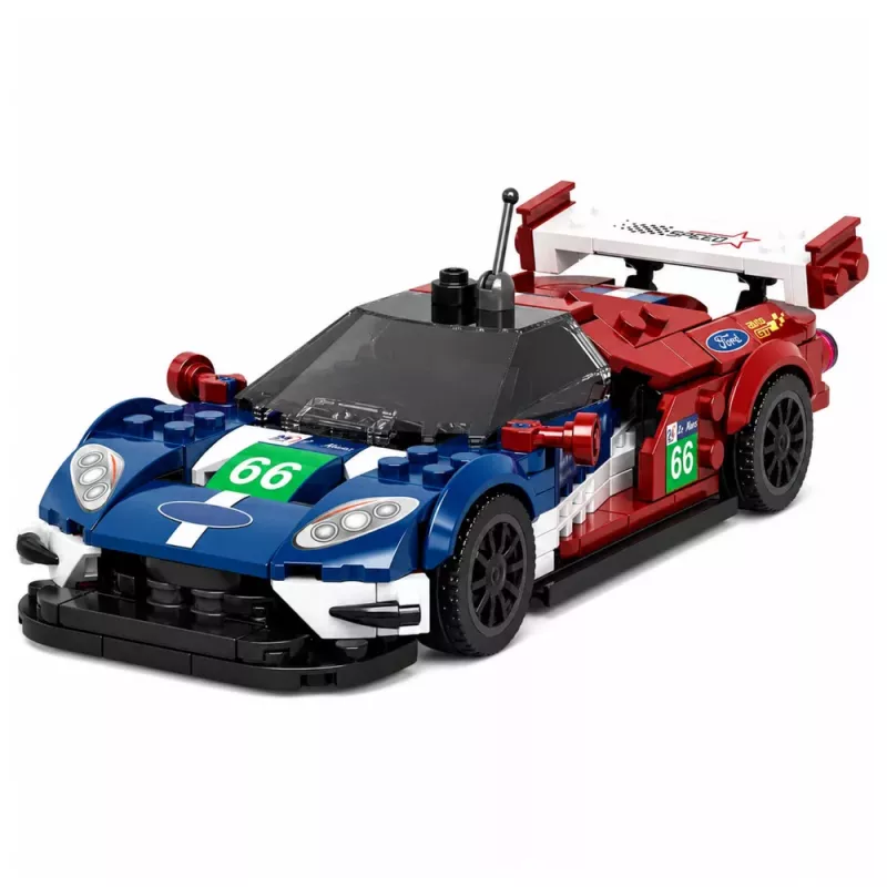 LEAN TOYS Klocki konstrukcyjne Samochód sportowy GT2016 Wyścigowy z gablotą 347 szt.