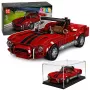 LEAN TOYS Klocki Konstrukcyjne Samochód Klasyczny S.Cobra Czerwony z Gablotą 391 szt.