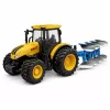 LEAN TOYS Ciągnik Rolniczy z Pługiem Wieloskibowym Światła Dźwięki Żółty 1:24