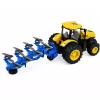 LEAN TOYS Ciągnik Rolniczy z Pługiem Wieloskibowym Światła Dźwięki Żółty 1:24