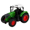 LEAN TOYS Ciągnik rolniczy z przyczepą 1:24 Biały Zielony Gumowe koła