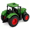 LEAN TOYS Ciągnik Rolniczy z Gumowymi Kołami Zielony 1:24