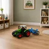 LEAN TOYS Ciągnik Rolniczy z Wałem Zielony 1:24