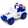 LEAN TOYS Policyjna laweta z radiowozem zestaw pojazdów światła dźwięki Niebieski