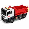 LEAN TOYS Wywrotka z podnoszoną skrzynią, otwieraną klapą, światłami i dźwiękami, czerwona