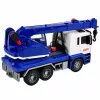 LEAN TOYS Samochód Budowlany Dźwig z Regulowanym Oświetleniem i Dźwiękami - Niebieski