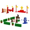 LEAN TOYS Zestaw Farm Horse Stud Tor Przeszkód Stajnia Konie Figurki 26 szt.