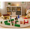 LEAN TOYS Zestaw Farm Horse Stud Tor Przeszkód Stajnia Konie Figurki 26 szt.