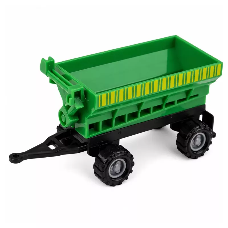 LEAN TOYS Zestaw pojazdów rolniczych Ciągnik Sieczkarnia Cysterna Rozsiewacz 1:68 4 szt.
