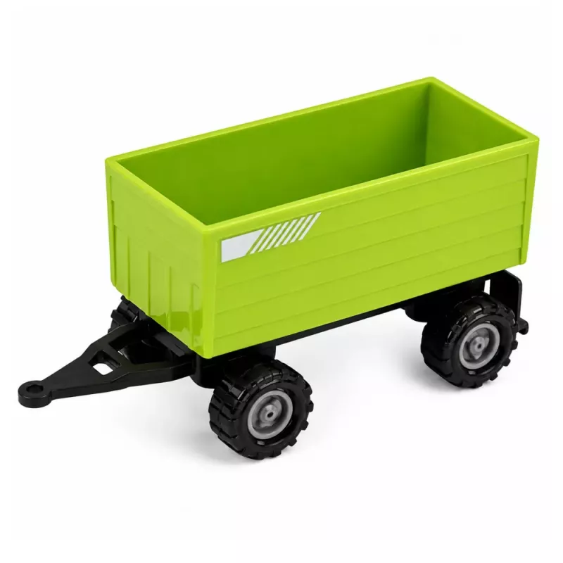 LEAN TOYS Zestaw pojazdów rolniczych Ciągnik Sieczkarnia Przyczepa do drewna 1:68 4 szt.