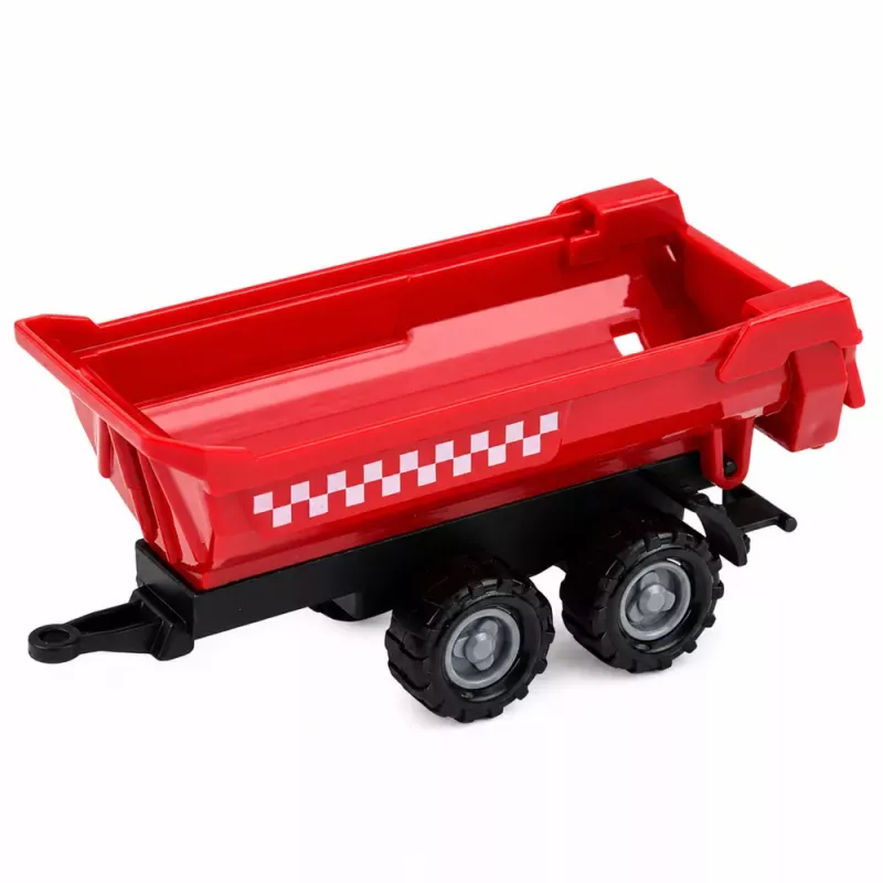LEAN TOYS Zestaw pojazdów rolniczych Ciągnik Sieczkarnia Przyczepy Transport 1:68 4 szt.